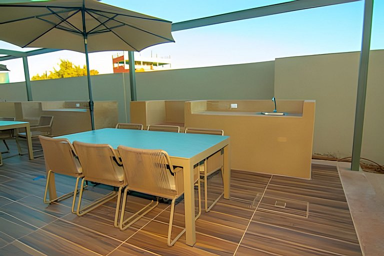 Depa de 1 habitación con salida al patio